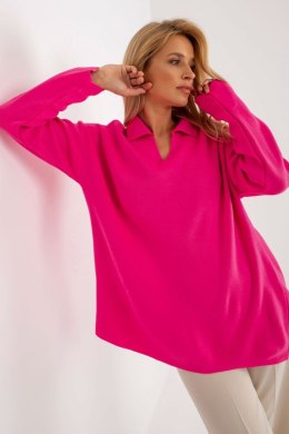 Sweter Damski Model LC-SW-2261.00P Fluo Pink - Rue Paris Rue Paris
