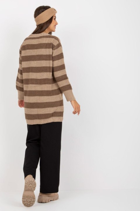 Sweter Damski Model LC-SW-8030.29P Dark Beige - Rue Paris Rue Paris Sweter Damski Model LC-SW-8030.29P Dark Beige - Rue Paris Rue Paris