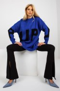 Sweter Damski Model LC-SW-8050.95P Cobalt - Rue Paris Rue Paris Sweter Damski Model LC-SW-8050.95P Cobalt - Rue Paris Rue Paris