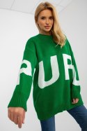 Sweter Damski Model LC-SW-8050.95P Green - Rue Paris Rue Paris Sweter Damski Model LC-SW-8050.95P Green - Rue Paris Rue Paris