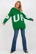 Sweter Damski Model LC-SW-8050.95P Green - Rue Paris Rue Paris Sweter Damski Model LC-SW-8050.95P Green - Rue Paris Rue Paris