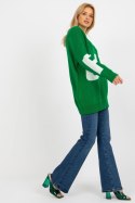 Sweter Damski Model LC-SW-8050.95P Green - Rue Paris Rue Paris Sweter Damski Model LC-SW-8050.95P Green - Rue Paris Rue Paris