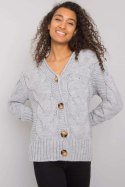 Sweter Damski Model LC-SW-A1.28X Grey - Rue Paris Rue Paris Sweter Damski Model LC-SW-A1.28X Grey - Rue Paris Rue Paris