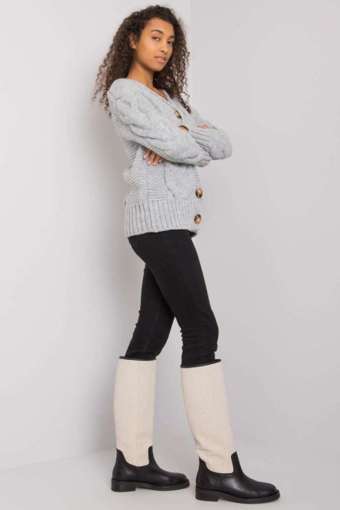 Sweter Damski Model LC-SW-A1.28X Grey - Rue Paris Rue Paris Sweter Damski Model LC-SW-A1.28X Grey - Rue Paris Rue Paris