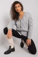 Sweter Damski Model LC-SW-A1.28X Grey - Rue Paris Rue Paris Sweter Damski Model LC-SW-A1.28X Grey - Rue Paris Rue Paris