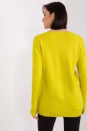 Sweter Damski Model TO-SW-1810.08P Limonka - Rue Paris Rue Paris Sweter Damski Model TO-SW-1810.08P Limonka - Rue Paris Rue Paris