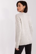 Sweter Damski Model TO-SW-1810.25X Beige - Rue Paris Rue Paris Sweter Damski Model TO-SW-1810.25X Beige - Rue Paris Rue Paris