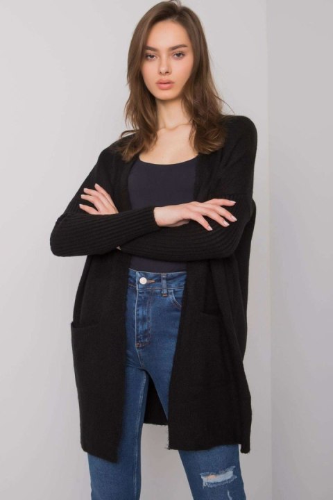 Sweter Kardigan Model ASM-SW-7560.96P Black - Rue Paris Rue Paris Sweter Kardigan Model ASM-SW-7560.96P Black - Rue Paris Rue Paris