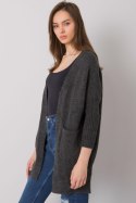 Sweter Kardigan Model ASM-SW-7560.96P Dark Grey - Rue Paris Rue Paris Sweter Kardigan Model ASM-SW-7560.96P Dark Grey - Rue Paris Rue Paris