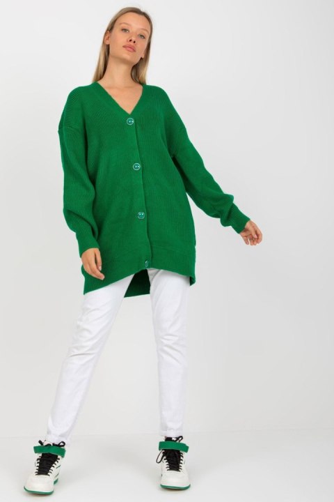 Sweter Kardigan Model LC-SW-0267.06X Green - Rue Paris Rue Paris Sweter Kardigan Model LC-SW-0267.06X Green - Rue Paris Rue Paris