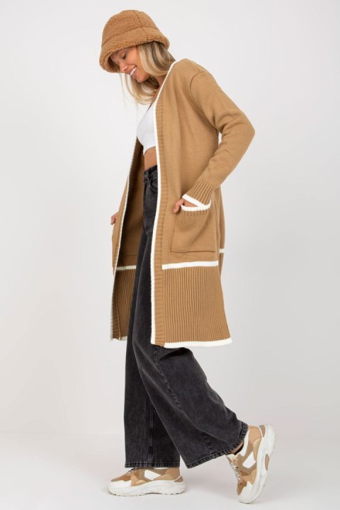 Sweter Kardigan Model LC-SW-0340.42P Dark Beige - Rue Paris Rue Paris Sweter Kardigan Model LC-SW-0340.42P Dark Beige - Rue Paris Rue Paris