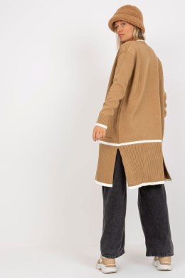Sweter Kardigan Model LC-SW-0340.42P Dark Beige - Rue Paris Rue Paris