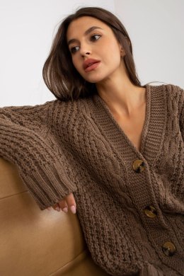 Sweter Kardigan Model LC-SW-8001.14P Brown - Rue Paris Rue Paris