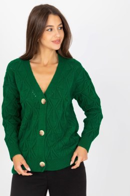 Sweter Kardigan Model LC-SW-8035.06X Dark Green - Rue Paris Rue Paris