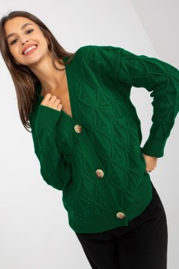 Sweter Kardigan Model LC-SW-8035.06X Dark Green - Rue Paris Rue Paris