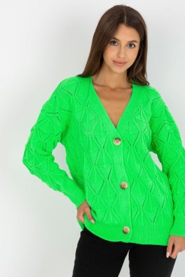 Sweter Kardigan Model LC-SW-8035.06X Fluo Green - Rue Paris Rue Paris