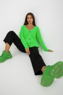 Sweter Kardigan Model LC-SW-8036.74P Fluo Green - Rue Paris Rue Paris Sweter Kardigan Model LC-SW-8036.74P Fluo Green - Rue Paris Rue Paris