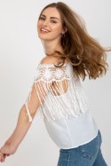 Bluzka Model AT-BZ-1801.87 White - AT AT Bluzka Model AT-BZ-1801.87 White - AT AT
