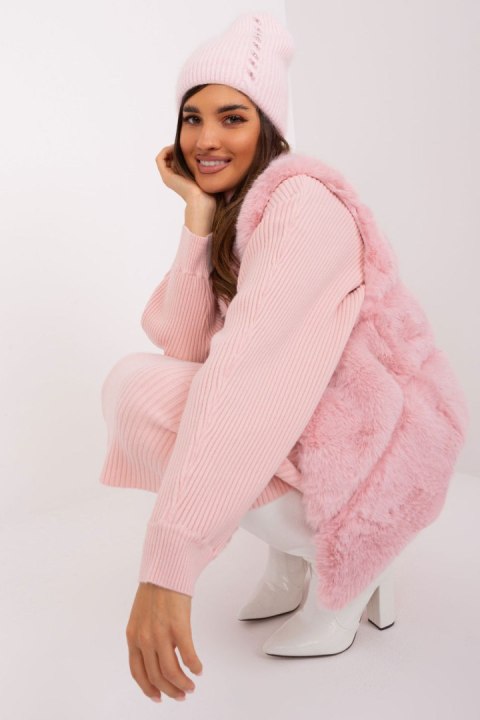 Czapka Model AT-CZ-2328.38P Light Pink - AT AT