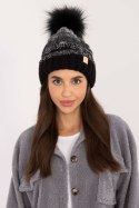Czapka Model JK-CZ-52.17 Black - Rue Paris Rue Paris Czapka Model JK-CZ-52.17 Black - Rue Paris Rue Paris