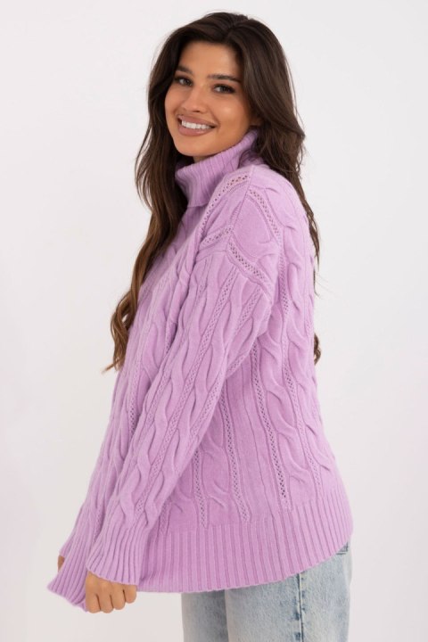 Golf Damski Model AT-SW-23445.00 Light Violet - AT AT Golf Damski Model AT-SW-23445.00 Light Violet - AT AT