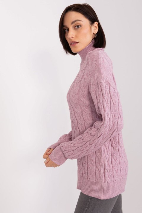 Golf Damski Model AT-SW-2348.07 Light Violet - AT AT Golf Damski Model AT-SW-2348.07 Light Violet - AT AT