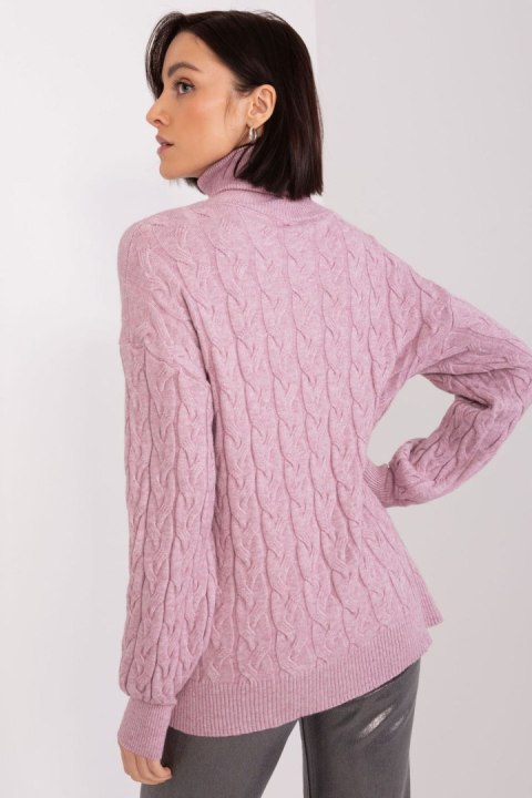 Golf Damski Model AT-SW-2348.07 Light Violet - AT AT Golf Damski Model AT-SW-2348.07 Light Violet - AT AT