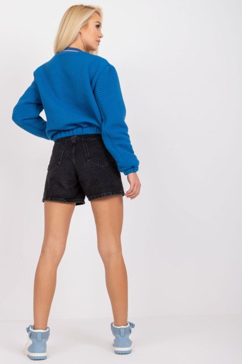 Kurtka Damska Model RV-KR-006.16 Dark Blue - Rue Paris Rue Paris Kurtka Damska Model RV-KR-006.16 Dark Blue - Rue Paris Rue Paris