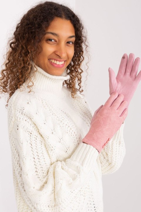 Rękawiczki Model AT-RK-239302.10X Light Pink - AT AT Rękawiczki Model AT-RK-239302.10X Light Pink - AT AT