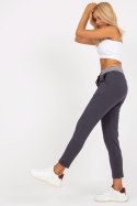 Spodnie Dresowe Model RV-DR-8019.12- Grafit - Rue Paris Rue Paris Spodnie Dresowe Model RV-DR-8019.12- Grafit - Rue Paris Rue Paris