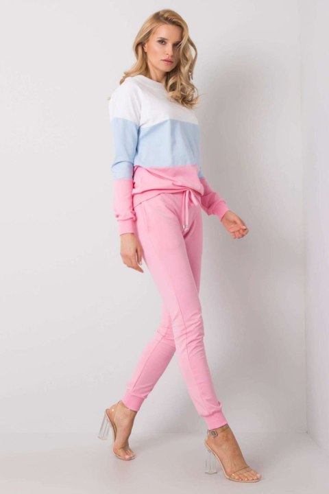 Spodnie Komplet Model RV-KMPL-5971.05 Pink - Rue Paris Rue Paris Spodnie Komplet Model RV-KMPL-5971.05 Pink - Rue Paris Rue Paris