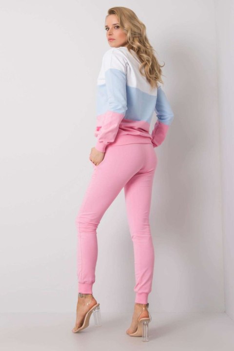 Spodnie Komplet Model RV-KMPL-5971.05 Pink - Rue Paris Rue Paris Spodnie Komplet Model RV-KMPL-5971.05 Pink - Rue Paris Rue Paris