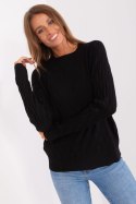 Sweter Damski Model AT-SW-2326.37X Black - AT AT Sweter Damski Model AT-SW-2326.37X Black - AT AT