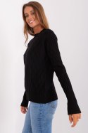 Sweter Damski Model AT-SW-2326.37X Black - AT AT Sweter Damski Model AT-SW-2326.37X Black - AT AT