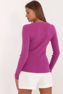 Sweter Damski Model AT-SW-2332-2.65 Dark Violet - AT AT Sweter Damski Model AT-SW-2332-2.65 Dark Violet - AT AT