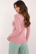 Sweter Damski Model AT-SW-2334.49 Dark Pink - AT AT Sweter Damski Model AT-SW-2334.49 Dark Pink - AT AT