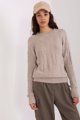Sweter Damski Model AT-SW-2340.43 Beige - AT AT