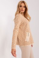 Sweter Damski Model AT-SW-2341.00P Camel - AT AT Sweter Damski Model AT-SW-2341.00P Camel - AT AT
