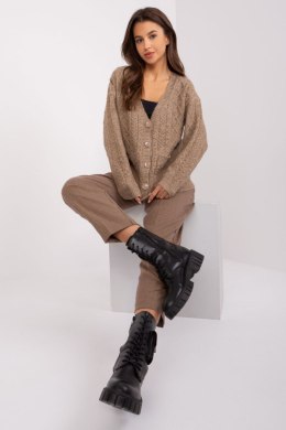 Sweter Damski Model AT-SW-2358.31 Dark Beige - AT AT