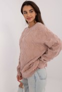 Sweter Damski Model AT-SW-2361.61 Dark Pink - AT AT Sweter Damski Model AT-SW-2361.61 Dark Pink - AT AT