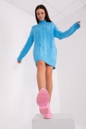 Sweter Damski Model AT-SW-2367-1.35P Blue - AT AT Sweter Damski Model AT-SW-2367-1.35P Blue - AT AT