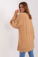Sweter Damski Model AT-SW-2367-2.64P Camel - AT AT Sweter Damski Model AT-SW-2367-2.64P Camel - AT AT