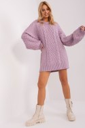 Sweter Damski Model AT-SW-2367-2.64P Light Violet - AT AT Sweter Damski Model AT-SW-2367-2.64P Light Violet - AT AT