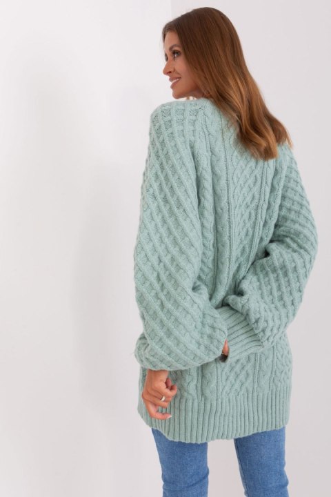 Sweter Damski Model AT-SW-2367-2.64P Mint - AT AT Sweter Damski Model AT-SW-2367-2.64P Mint - AT AT