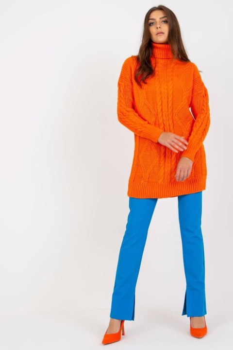 Sweter Damski Model LC-SW-8015.25P Orange - Rue Paris Hurtownia odzieży on-line, moda damska, bielizna i obuwie dla kobiet - Mat Rue Paris Sweter Damski Model LC-SW-8015.25P Orange - Rue Paris Hurtownia odzieży on-line, moda damska, bielizna i obuwie dla kobiet - Mat Rue Paris