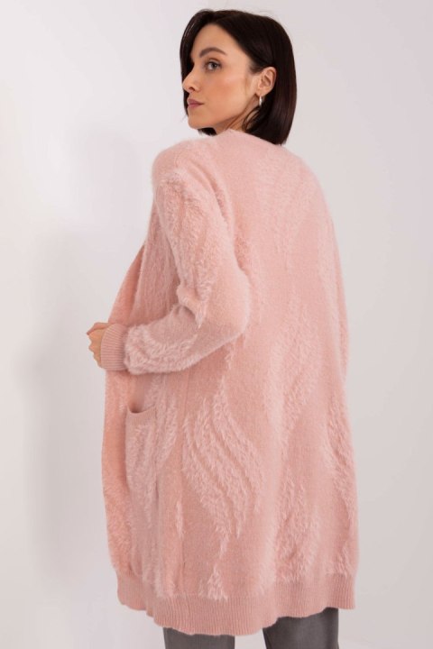 Sweter Kardigan Model AT-SW-234501.00P Light Pink - AT AT Sweter Kardigan Model AT-SW-234501.00P Light Pink - AT AT
