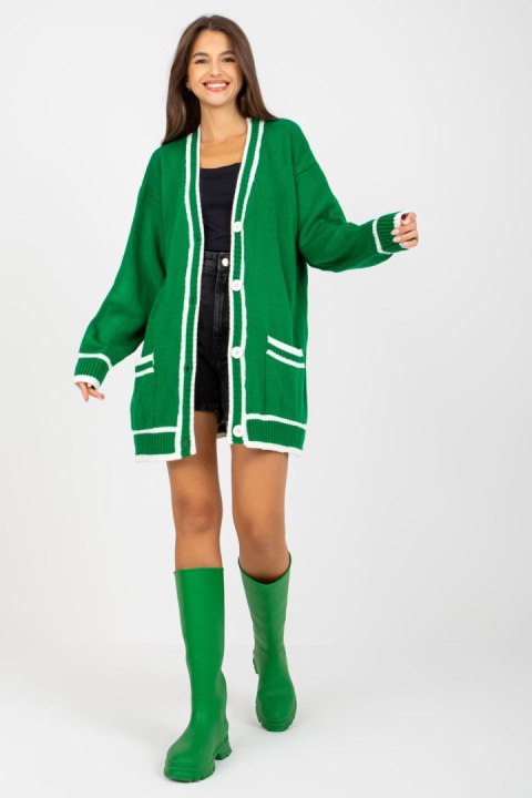 Sweter Kardigan Model LC-SW-0333.06X Green - Rue Paris Rue Paris Sweter Kardigan Model LC-SW-0333.06X Green - Rue Paris Rue Paris
