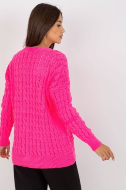 Sweter Kardigan Model LC-SW-8036.74P Fluo Pink - Rue Paris Rue Paris