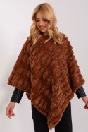 Sweter Ponczo Model AT-PN-2347.16 Light Brown - AT AT Sweter Ponczo Model AT-PN-2347.16 Light Brown - AT AT