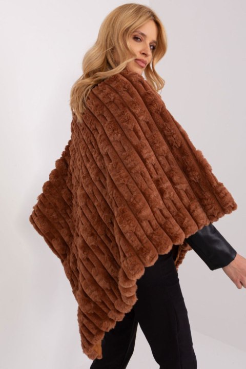 Sweter Ponczo Model AT-PN-2347.16 Light Brown - AT AT Sweter Ponczo Model AT-PN-2347.16 Light Brown - AT AT